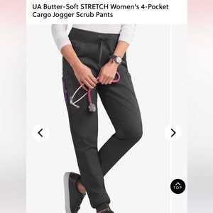 Uniform advantage, medium petite scrub pants in color pewter